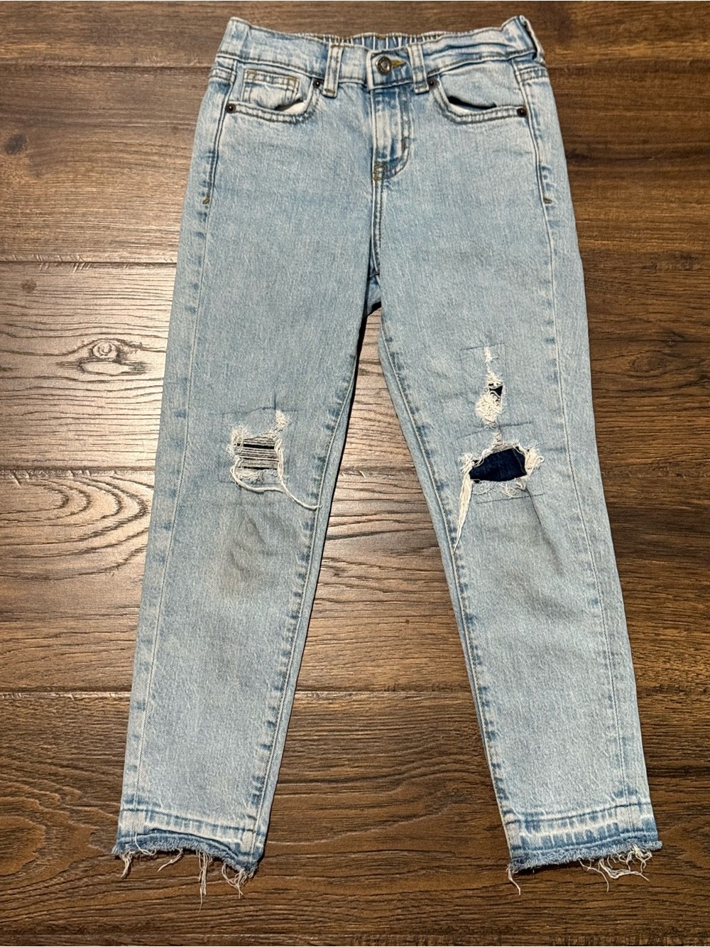 Cat & Jack Light Blue Distressed Kids Jeans